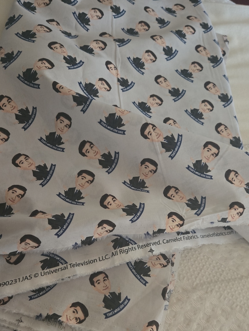The Office Michael Scott "That's What She Said" Fabric